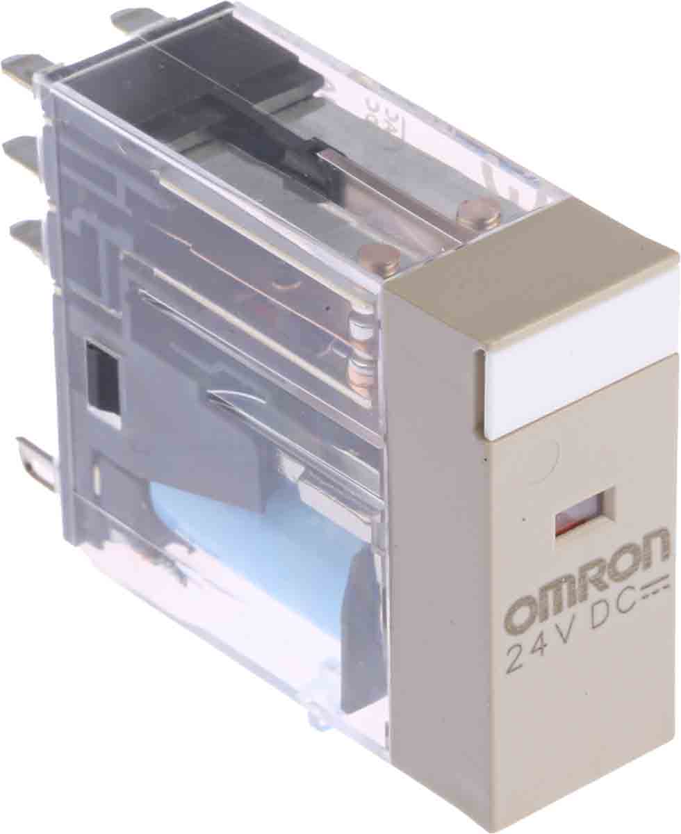 Omron Plug In Power Relay, 24V dc Coil, 5A Switching Current, DPDT
