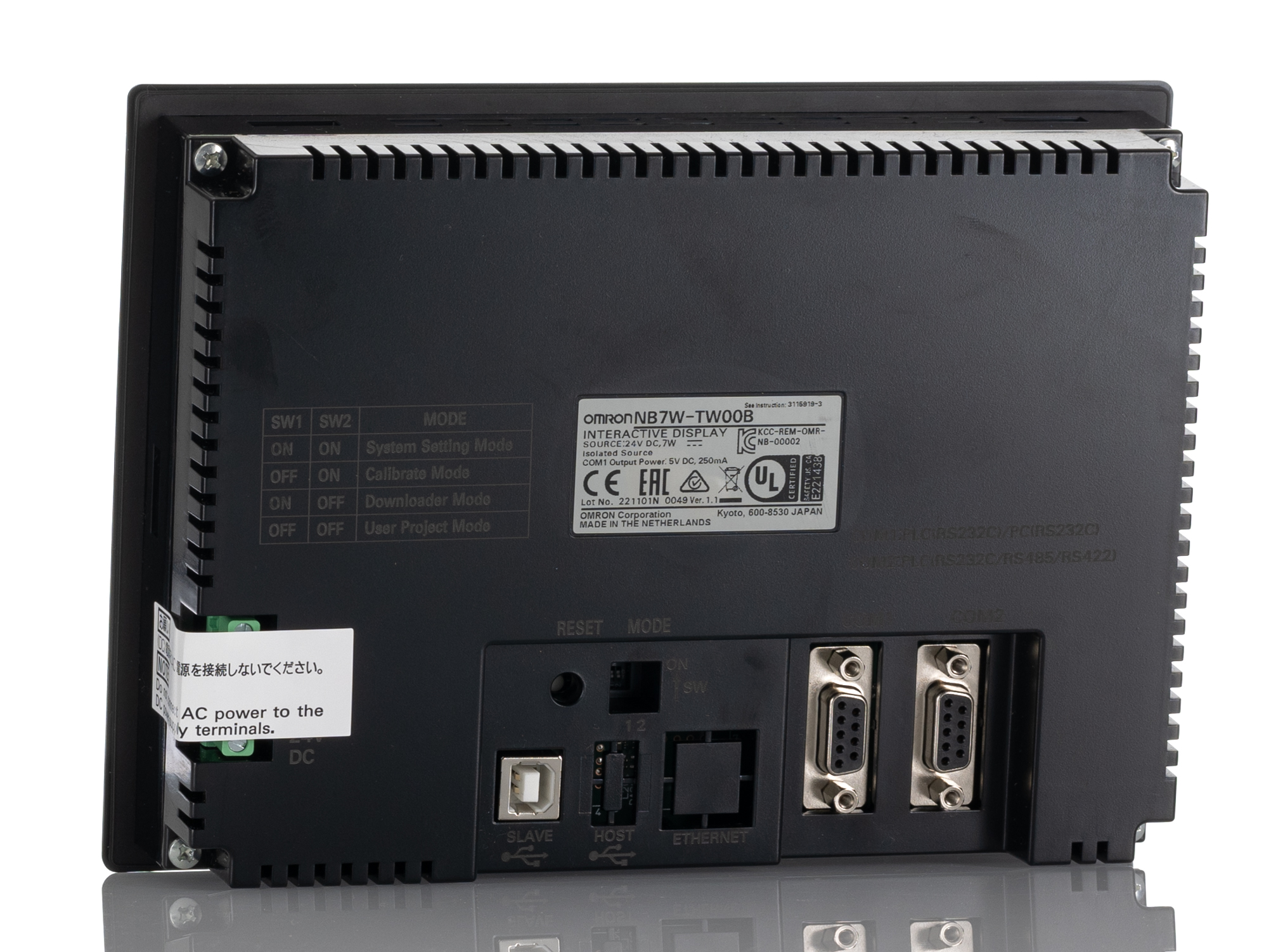 Omron NB Series Touch Screen HMI - 7 in, TFT LCD Display, 800 x 480pixels