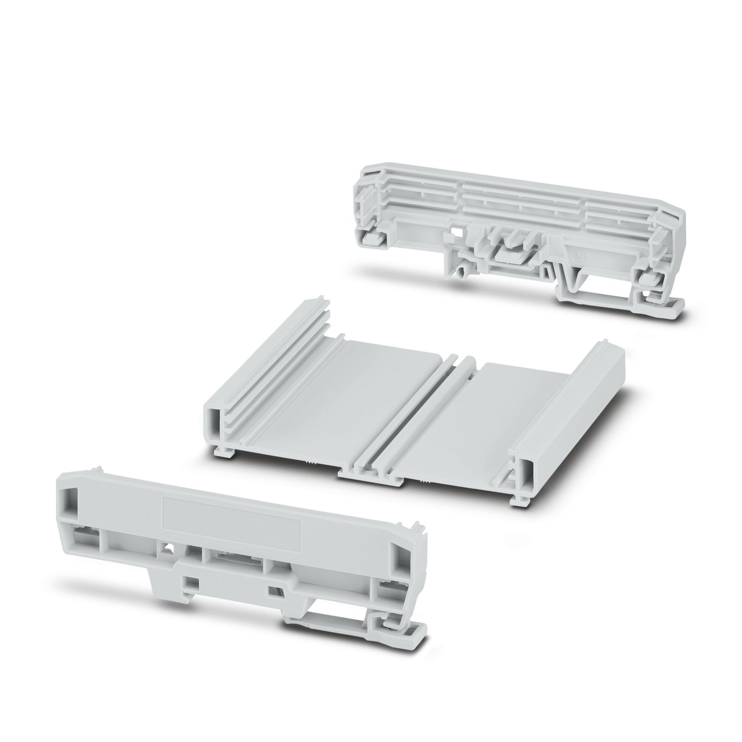 Phoenix Contact Profile Housing Enclosure Type UM-BASIC Series , 103.8 x 127.8 x 39.45mm, PVC DIN Rail Enclosure