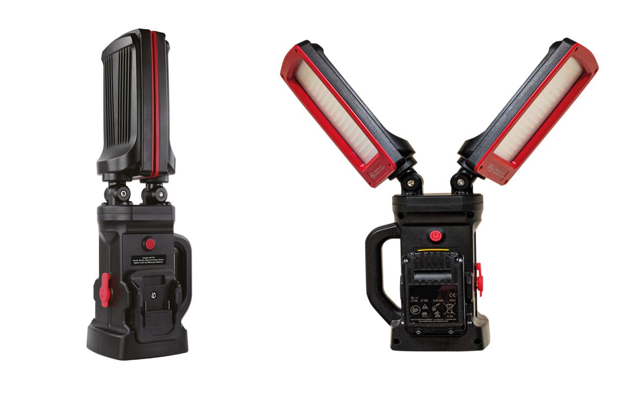 Nightsearcher Twinstar Connect Power Tool Battery Work Light, 2 LED, 12000, IP54