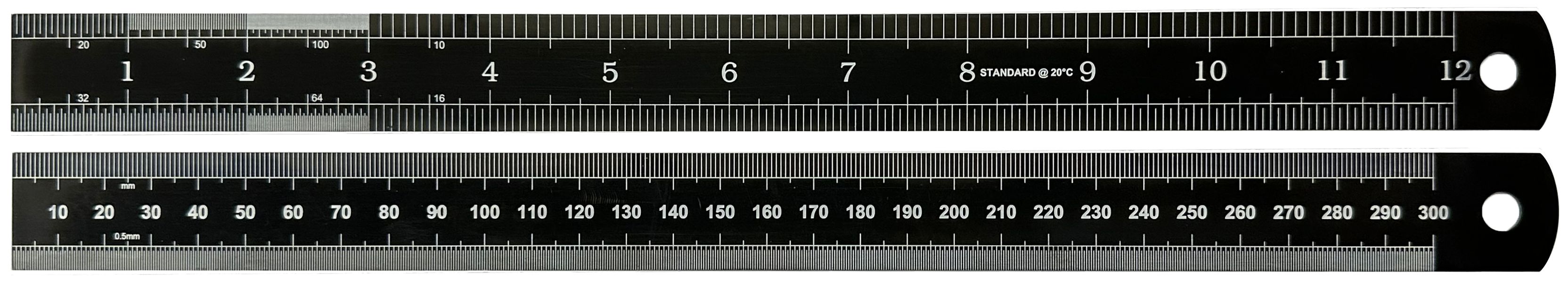 RS PRO 300mm Steel Imperial, Metric Rule