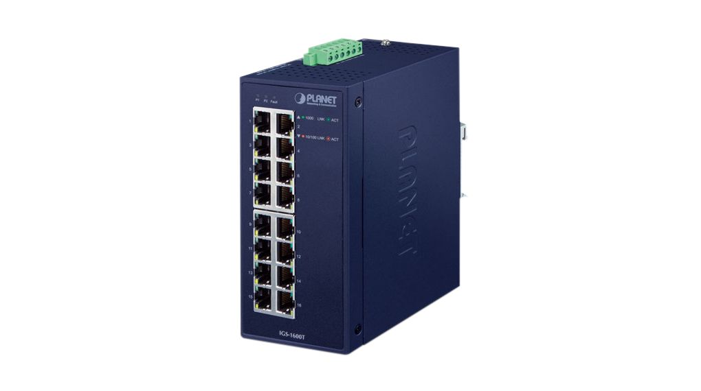 Planet IGS-1600T, Unmanaged 16 Port Industrial Ethernet Switch