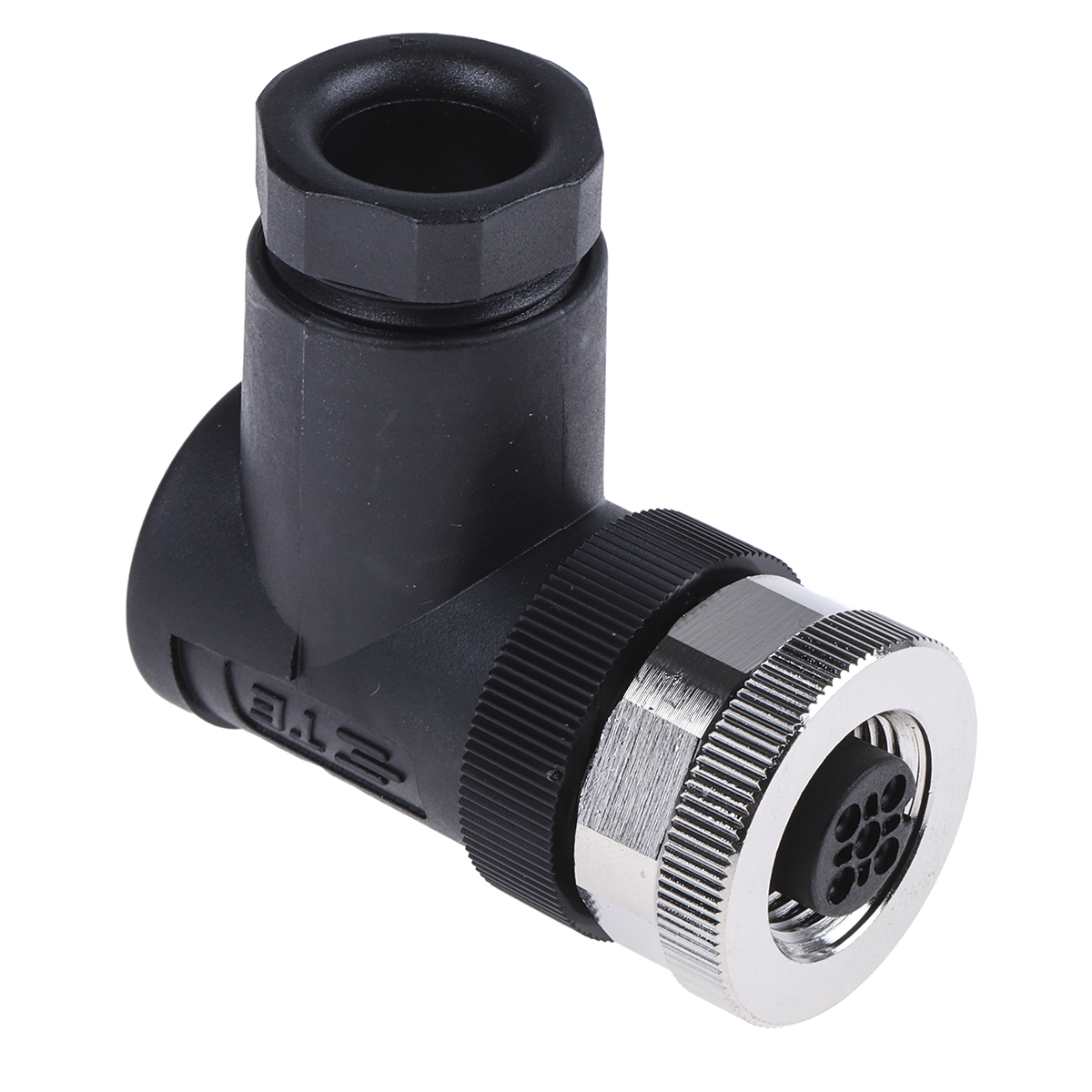TE Connectivity Circular Connector, 4 Contacts, Cable, M12 Connector, Socket, Female, IP67, T411 Series