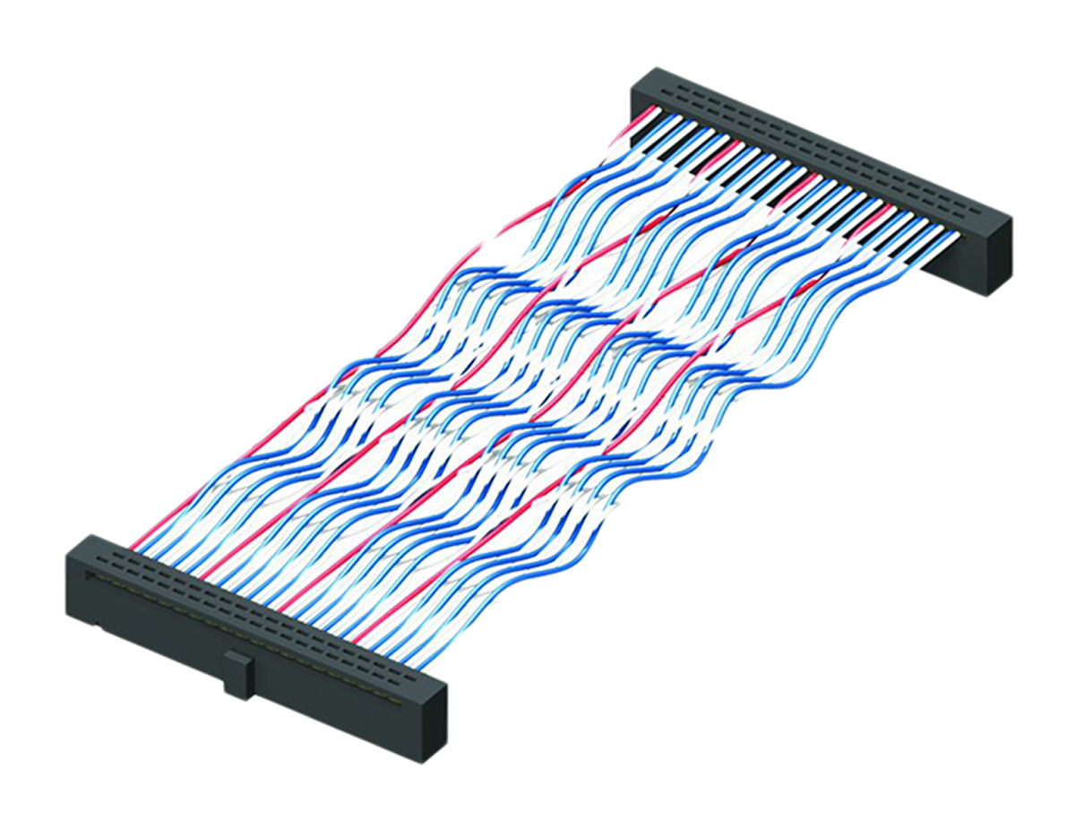 Samtec FFTP Series Flat Ribbon Cable, 40-Way, 1.27mm Pitch, 220mm Length, Tiger Eye IDC to Tiger Eye IDC