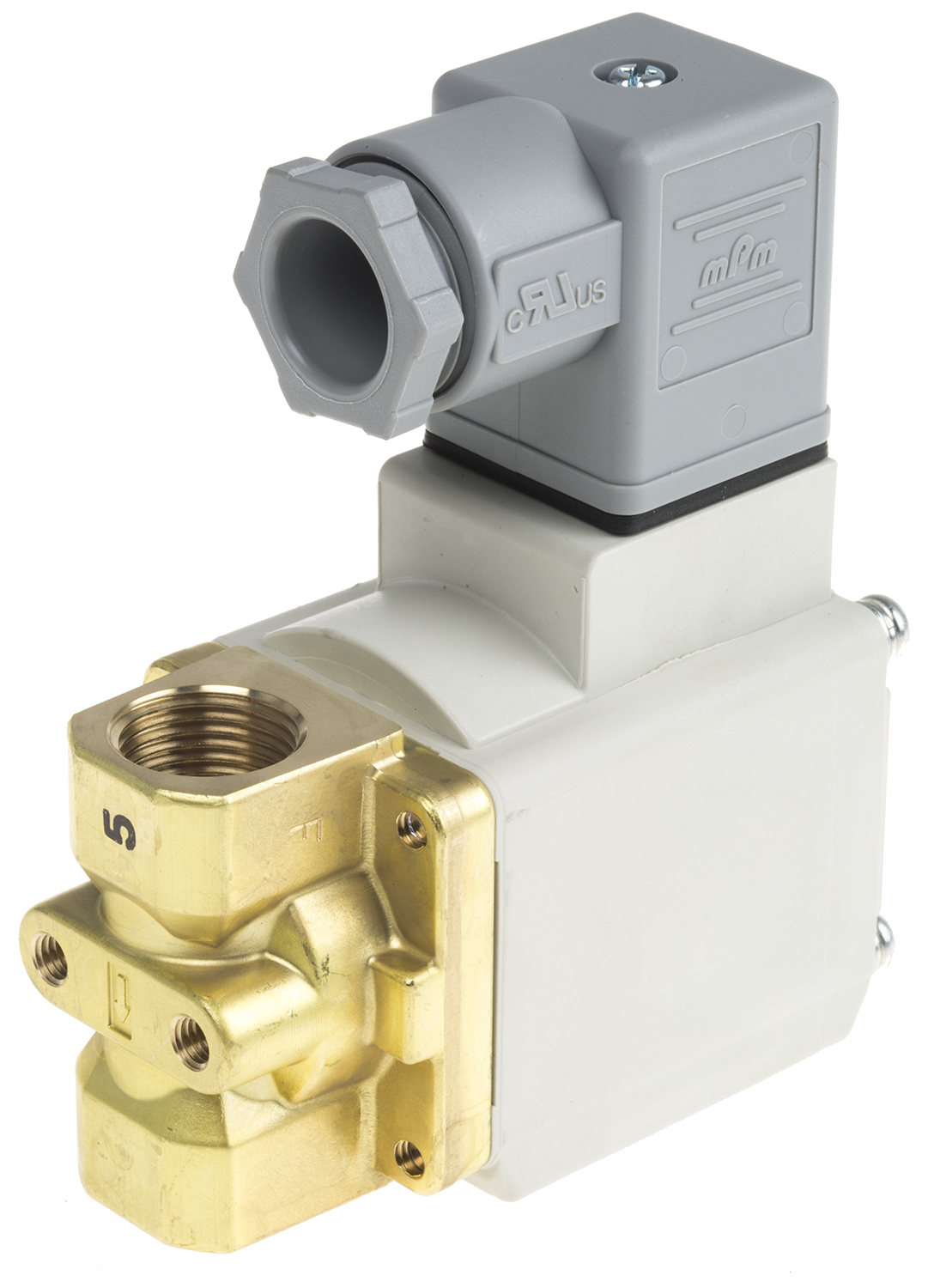 SMC 2/2 Pneumatic Solenoid Valve - Solenoid/Spring G 3/8 VX23 Series 24V dc