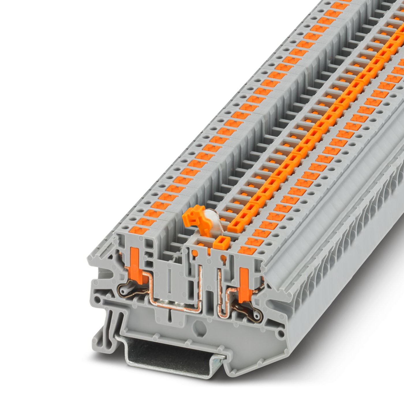 Phoenix Contact 1079063 PTV Series Grey, Push In Termination