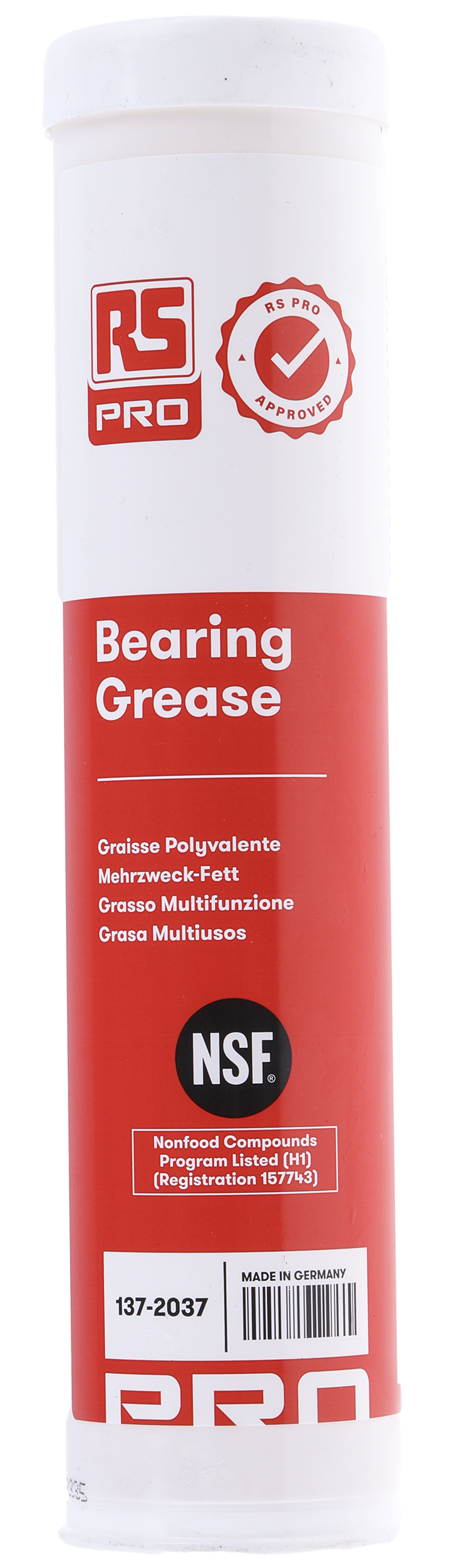 RS PRO Aluminium Complex Grease for bearings 380 g RS PRO,Food Safe