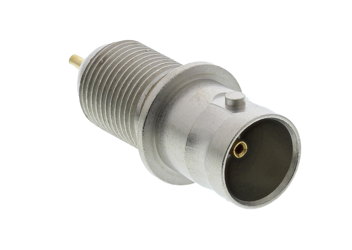 Telegartner, Jack Panel Mount BNC Connector, 75Ω, Solder Termination, Straight Body