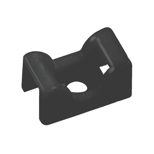 Thomas & Betts Cable Ties, Mounting Base, 23.4mm x 14.2 mm, Black Nylon, Pk-100