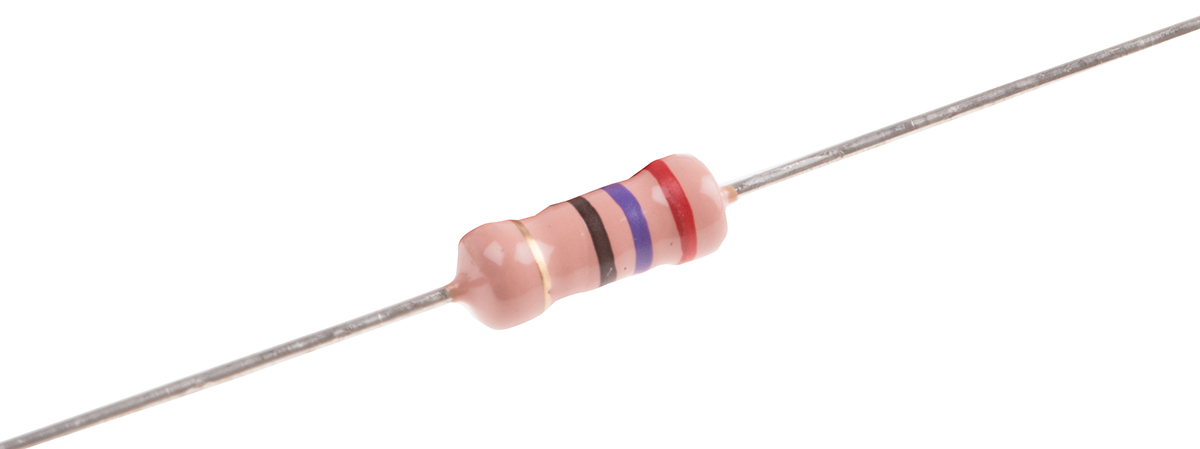 RS PRO 27Ω Carbon Film Resistor 2W ±5%