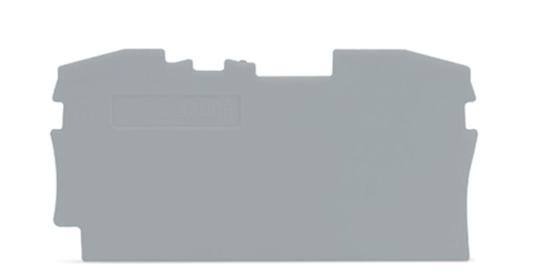 WAGO TOPJOB S, 2006 Series End and Intermediate Plate for Use with 2006 Series Terminal Blocks