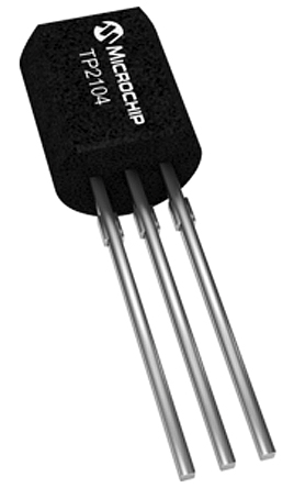 Microchip Type P-Channel MOSFET, 175 mA, 40 V Enhancement, 3-Pin TO-92 TP2104N3-G
