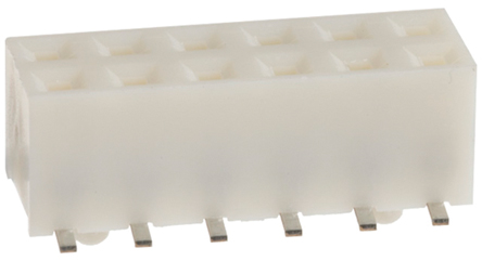 Hirose A3A Series Straight Surface Mount PCB Socket, 12-Contact, 2-Row, 2mm Pitch, Solder Termination