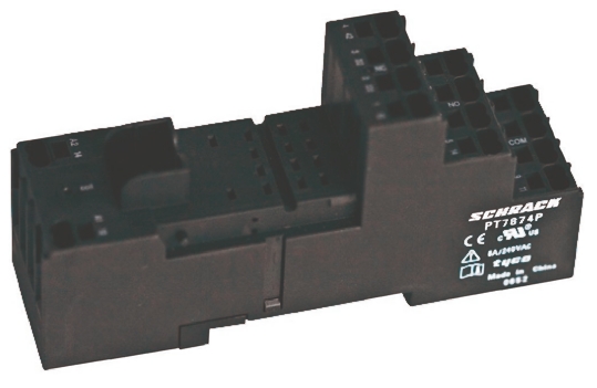 TE Connectivity 14 Pin 240V ac DIN Rail Relay Socket, for use with PT Series
