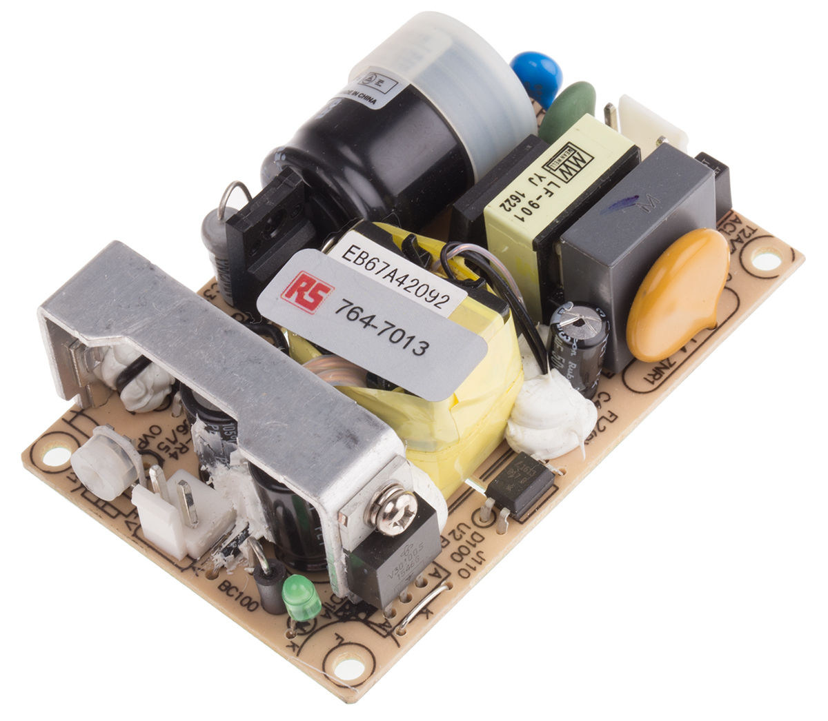 MEAN WELL Switching Power Supply, EPS-35-15, 15V dc, 2.4A, 36W, 1 Output, 120 → 370 V dc, 85 → 264 V ac