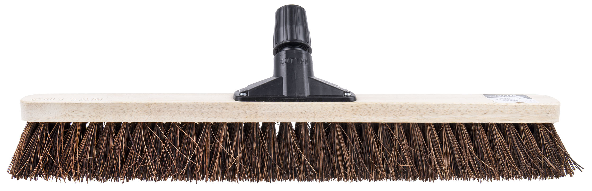 Cottam Broom, Red With Bassine Bristles for Warehouses