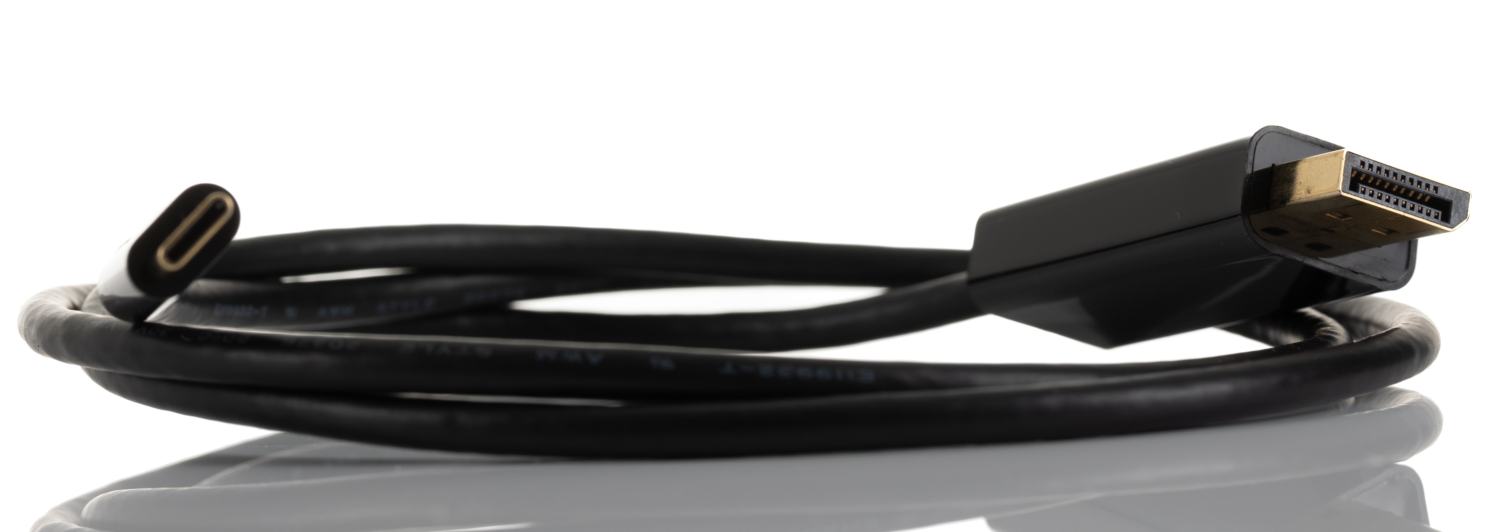 RS PRO Male DisplayPort to Male USB C, PVC  Cable, 4K, 1m