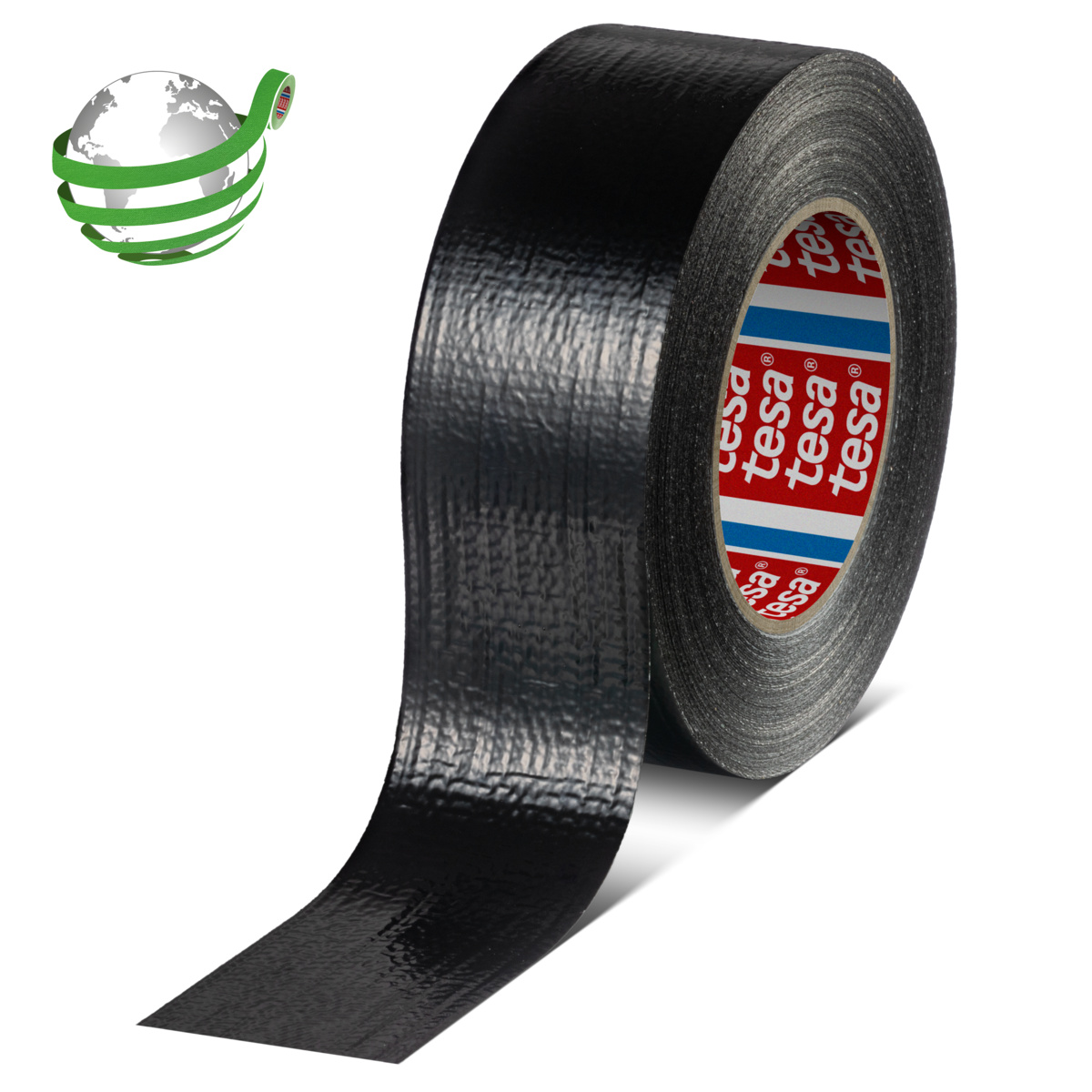 Tesa Tesa 60462 60462 Duct Tape, 50m x 50mm, Black, Rubber Finish
