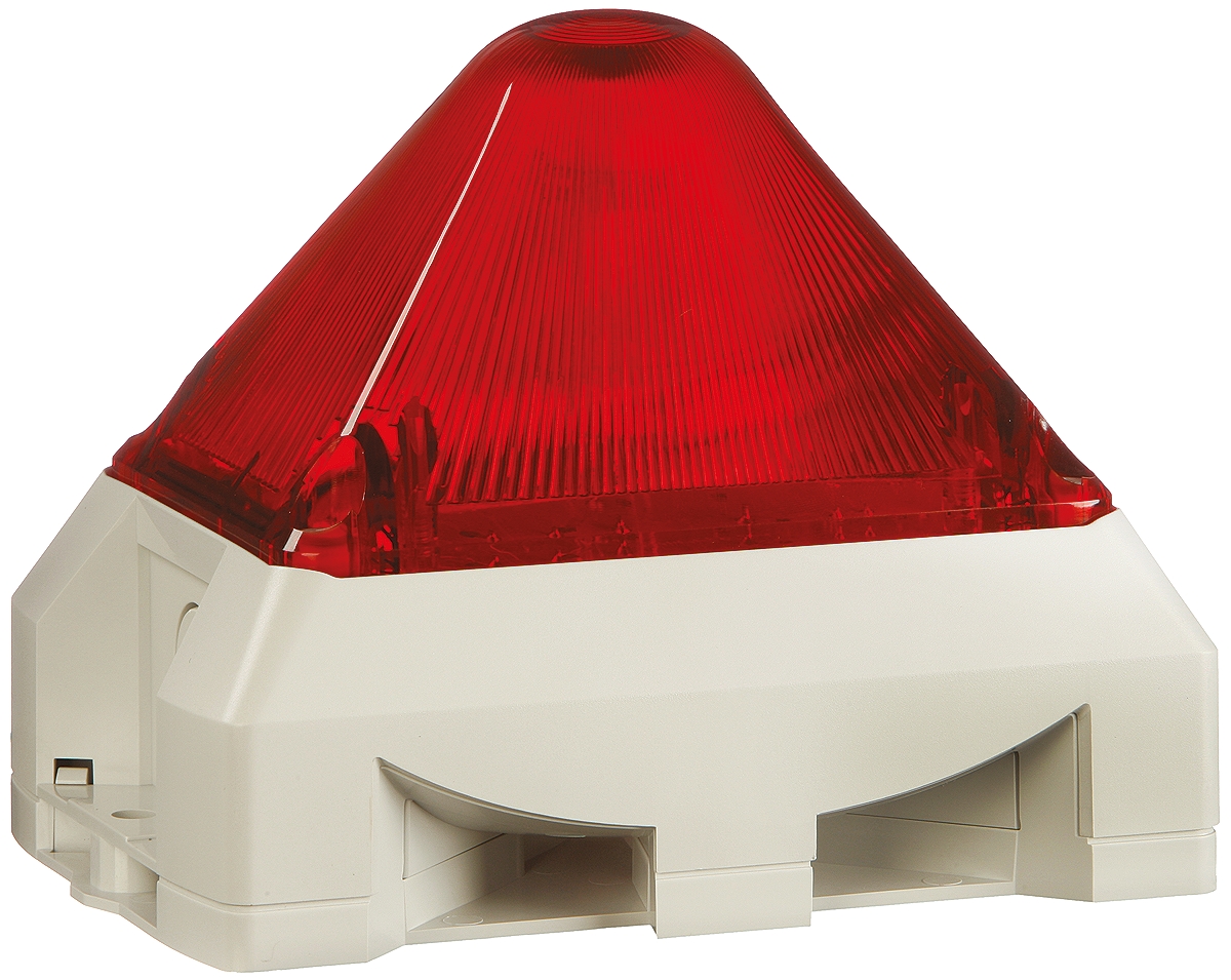 Pfannenberg PY X-MA-10 Series Red Sounder Beacon, 230 V ac, Base Mount, 100dB at 1 Metre