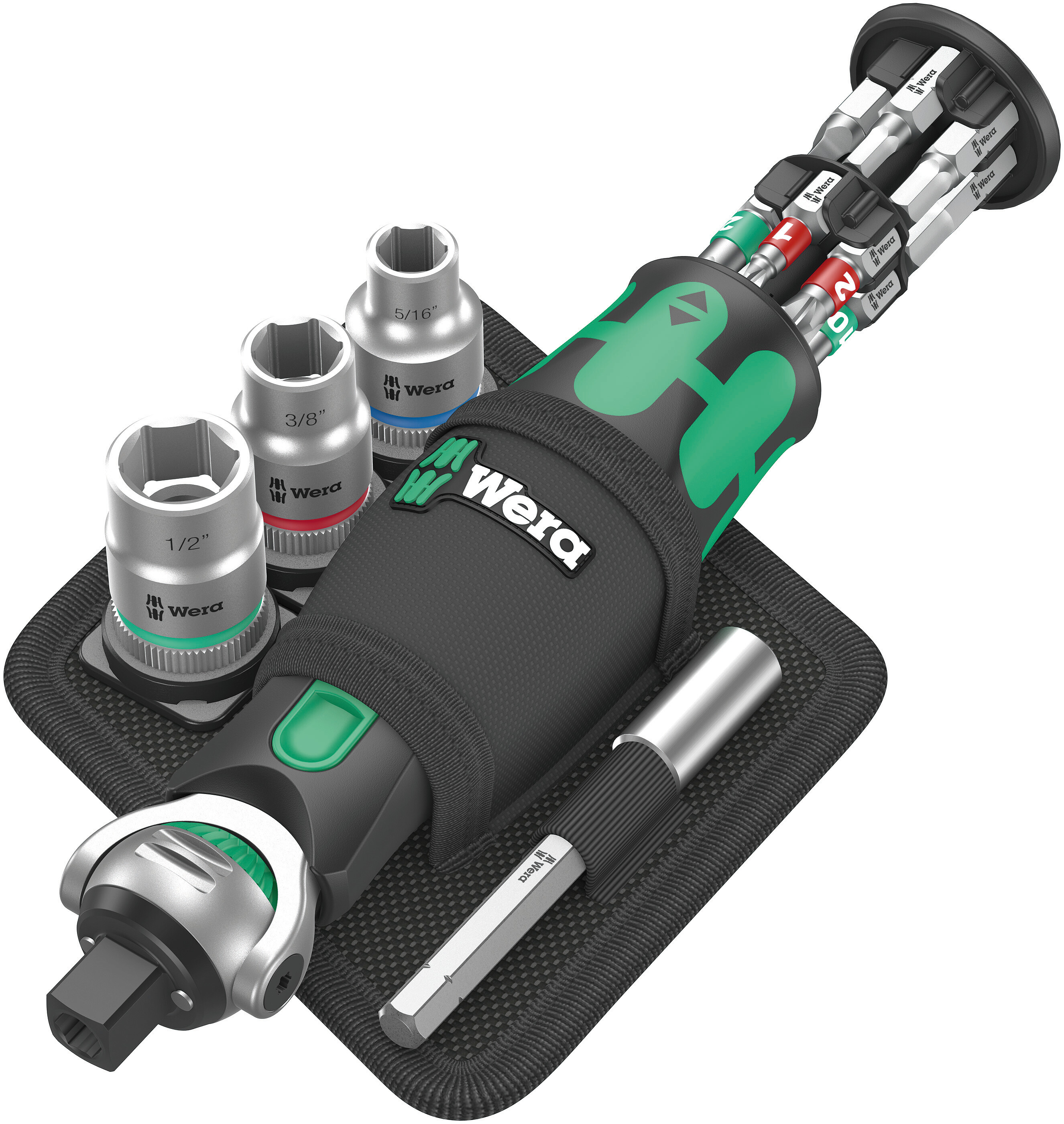 Wera 1/4 Hexagon Allen Hexagon Ratchet Screwdriver, 25 length