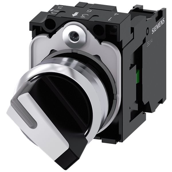 Siemens Latching Toggle Switch - (1NO) 32.3mm Cutout Diameter 2 Positions
