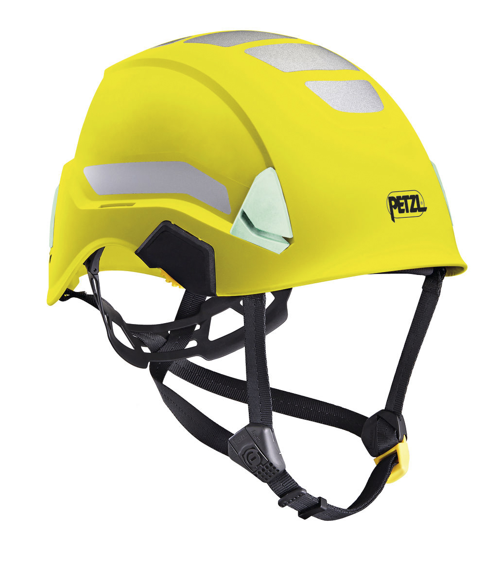 Petzl STRATO Yellow Safety Helmet with Chin Strap, Adjustable