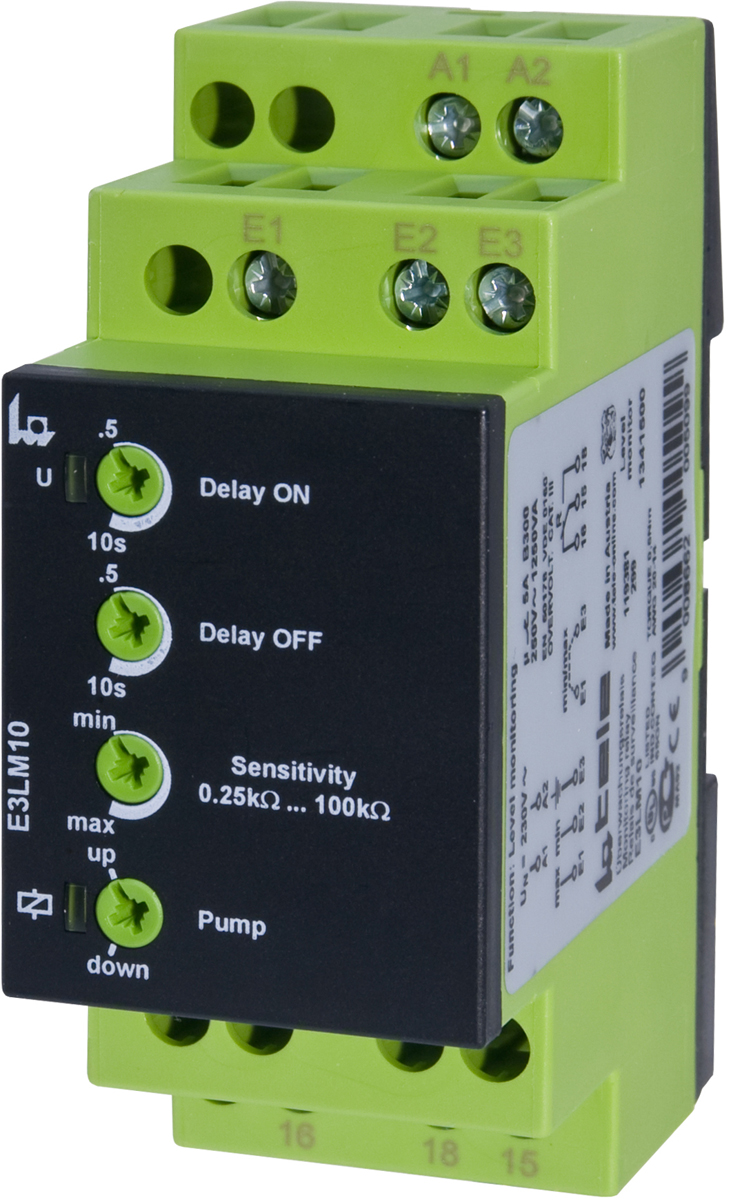 Tele Level Monitoring Relay, 1 Phase, SPDT, DIN Rail