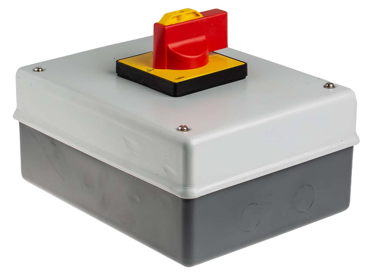 RS PRO 4P Pole Panel Mount Isolator Switch - 100A Maximum Current, 55kW Power Rating, IP54