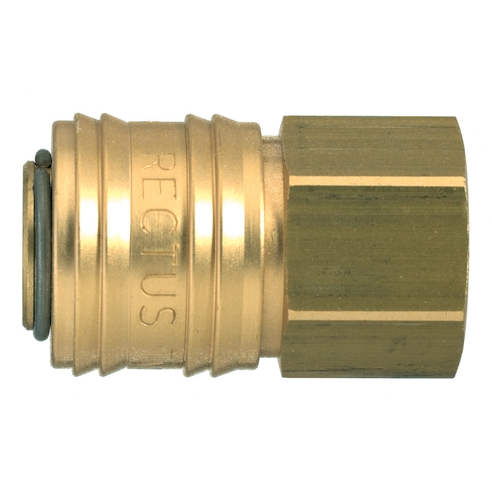 Legris Brass Female Pneumatic Quick Connect Coupling, 1/2 in Female 25mm Female Thread