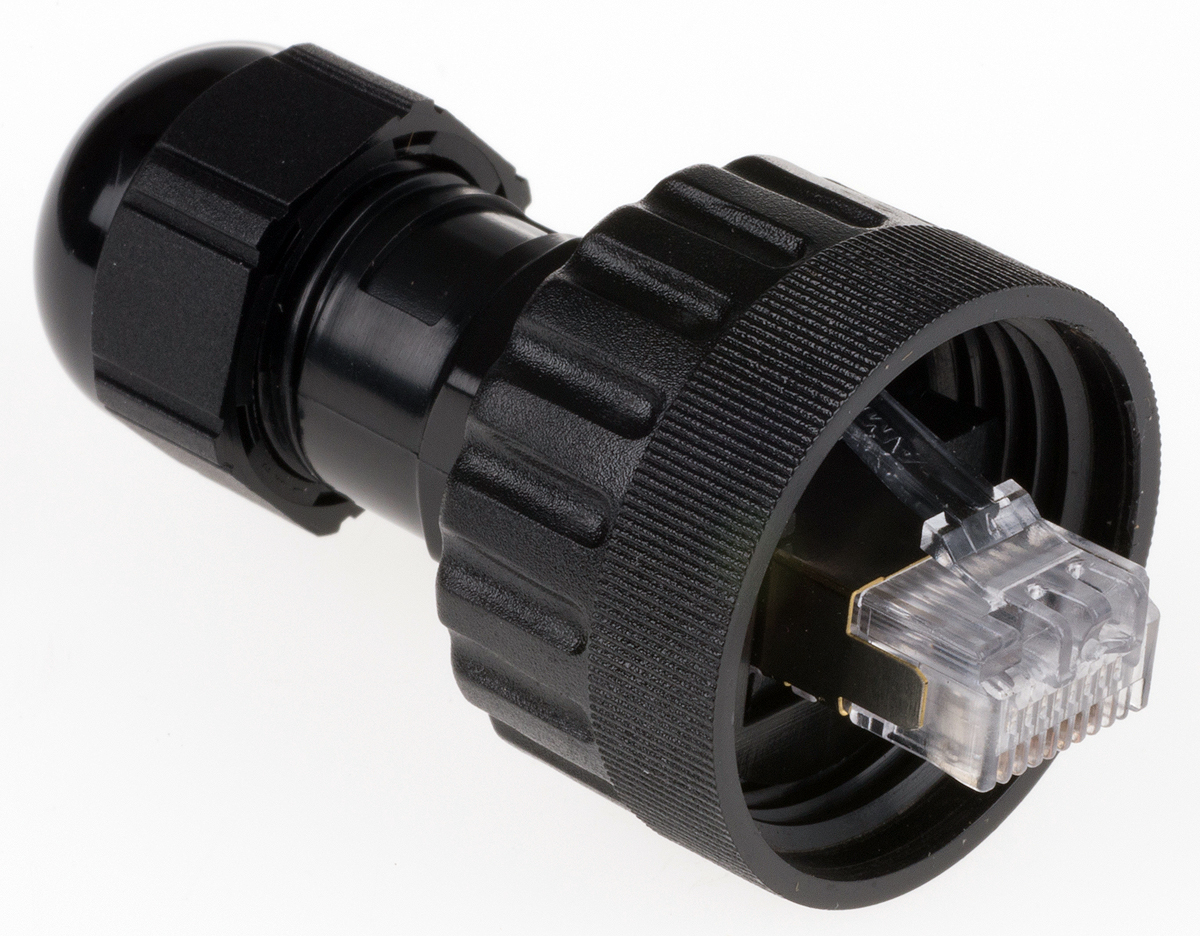 TE Connectivity 1546440-1 Series Male RJ45 Connector, Cable Mount