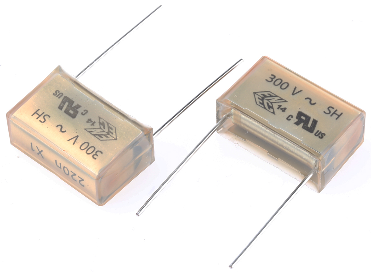 KEMET PME271 Paper Capacitor, 300V ac, ±10%, 220nF, Through Hole