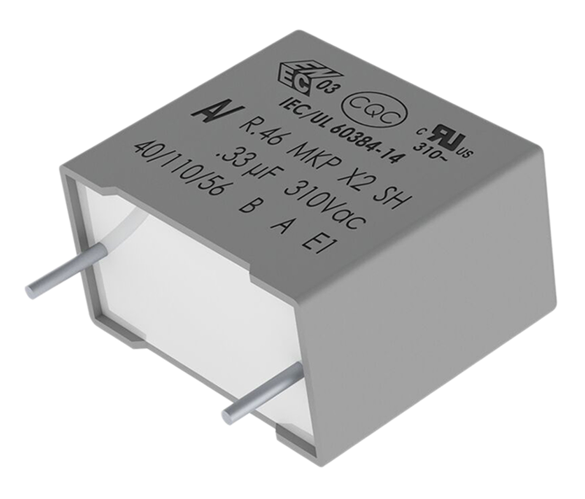 KEMET R46 Polypropylene Film Capacitor, 310V ac, ±10%, 330nF, Through Hole