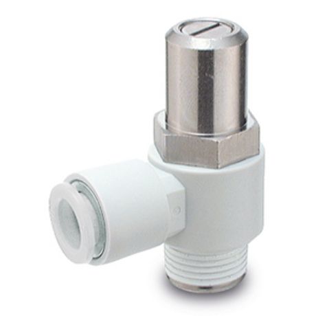 SMC AS Series Tube Flow Controller, G 1/4 Inlet Port, R1/4in Tube Inlet Port x 6mm Tube Outlet Port