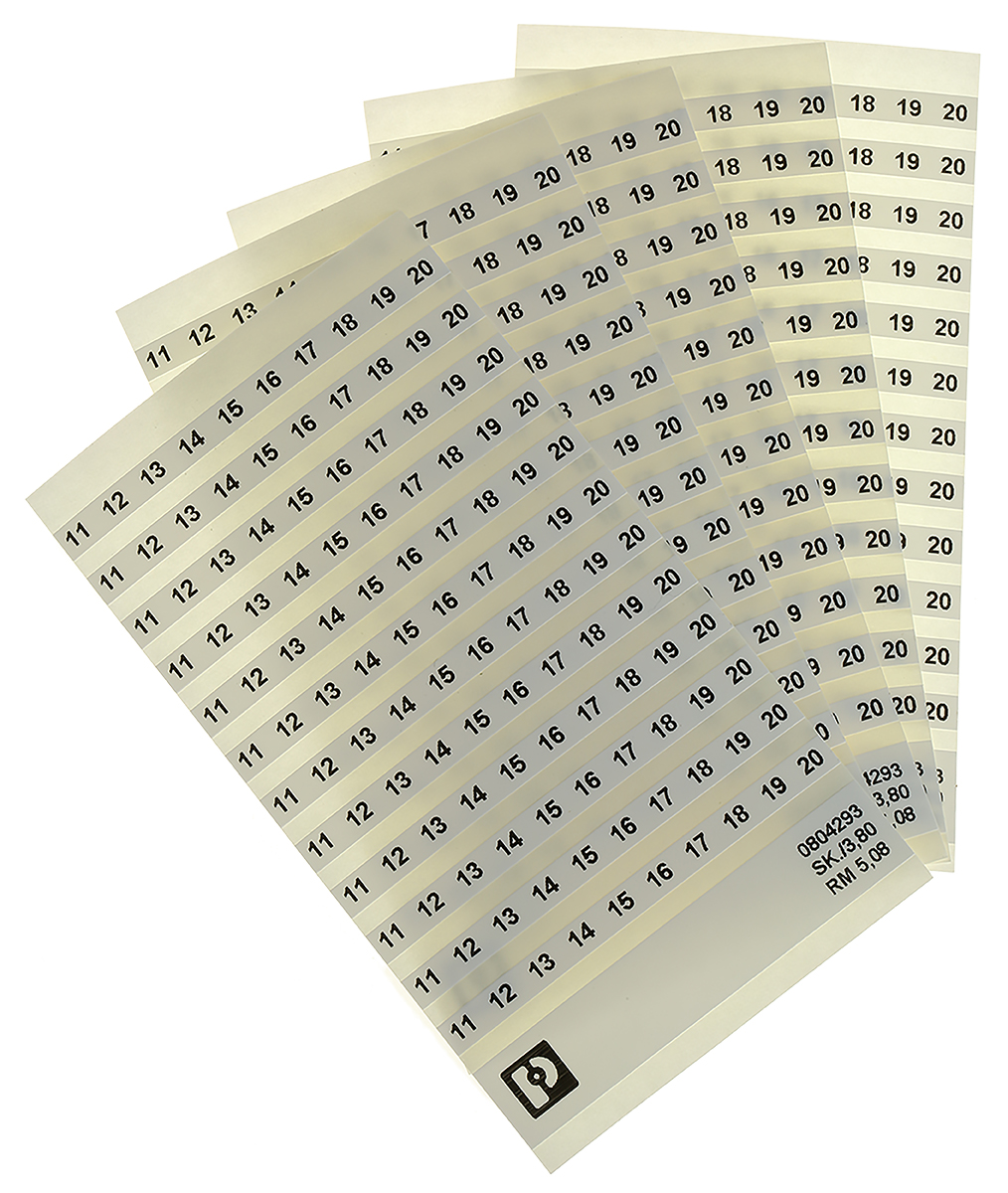 Phoenix Contact, SK 5.08/3.8 Marker Label