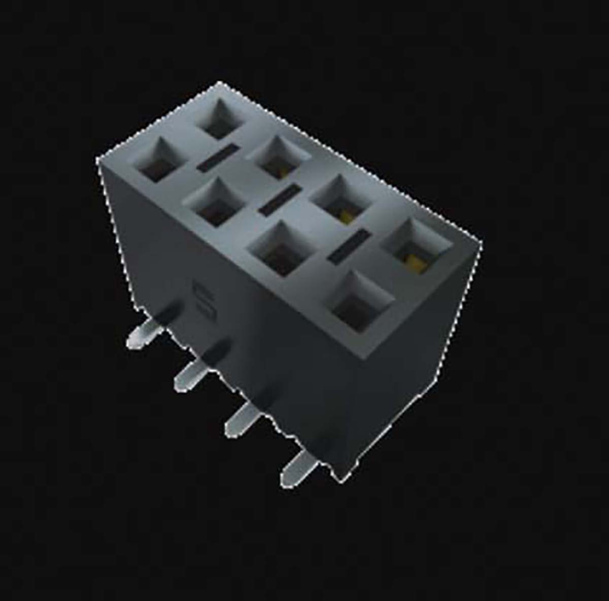 Samtec SSM Series Straight Surface Mount PCB Socket, 50-Contact, 2-Row, 2.54mm Pitch, SMT Termination