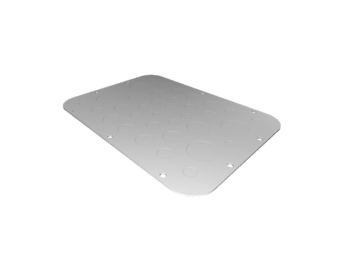 Rittal SZ Series RAL 7035 Sheet Steel Gland Plate, 301mm W for Use with AX