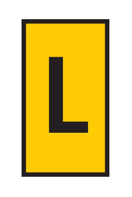 HellermannTyton WIC Snap On Clip On Cable Marker, Yellow, Pre-printed "L", 4.3 → 5.3mm Cable, 561-03124