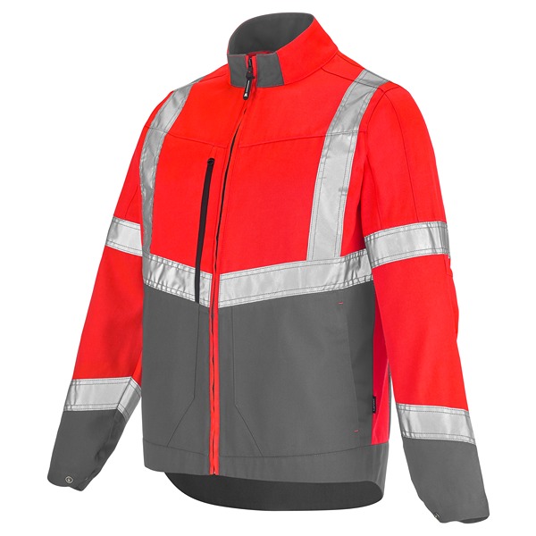Cepovett Safety 3HVN3PI Red Unisex Hi Vis Jacket, S