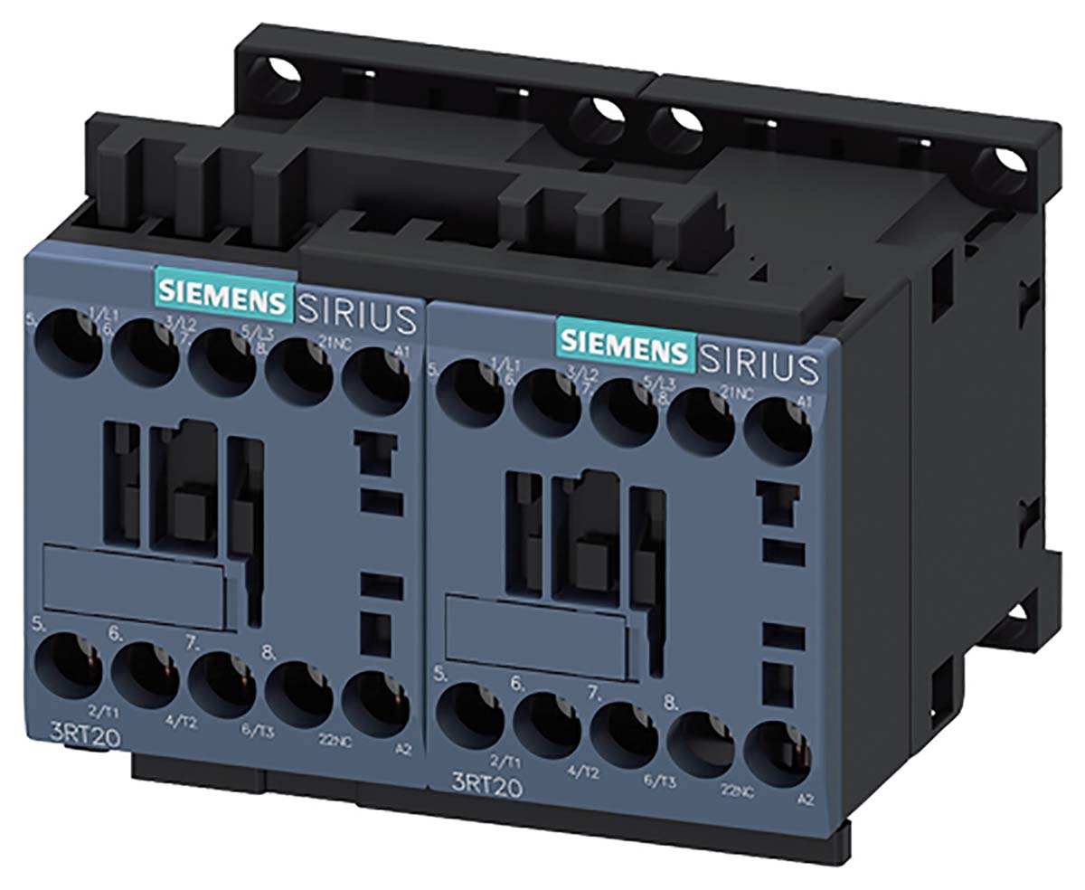 Siemens SIRIUS Reversing Contactor, 230 V ac Coil, 3-Pole, 12 A, 5.5 kW, 3NO