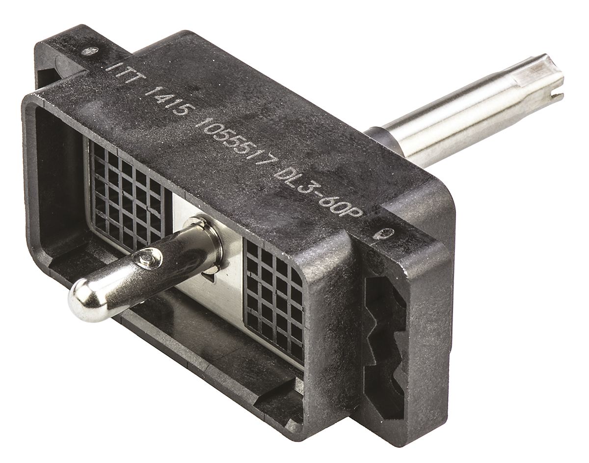 ITT Cannon, DL 2.54mm Pitch Plug Body, Male, Straight, 60 Way