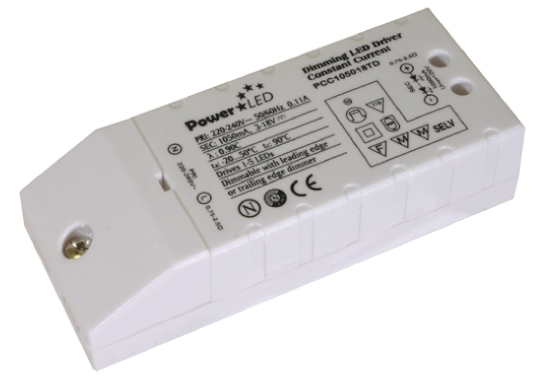 PowerLED LED Driver, 9 → 18V Output, 18W Output, 1.05A Output, Constant Current Dimmable