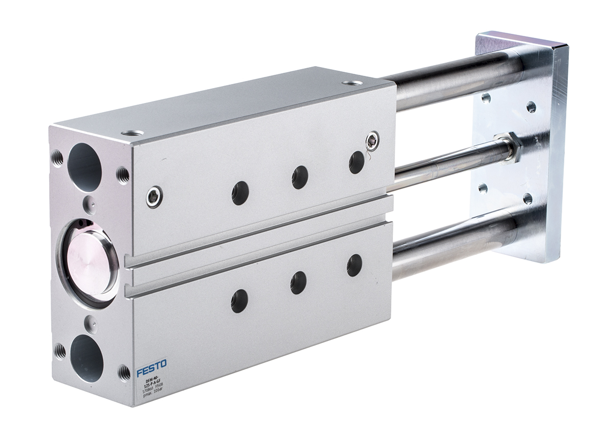 Festo Pneumatic Guided Cylinder - 170868, 40mm Bore, 125mm Stroke, DFM Series, Double Acting