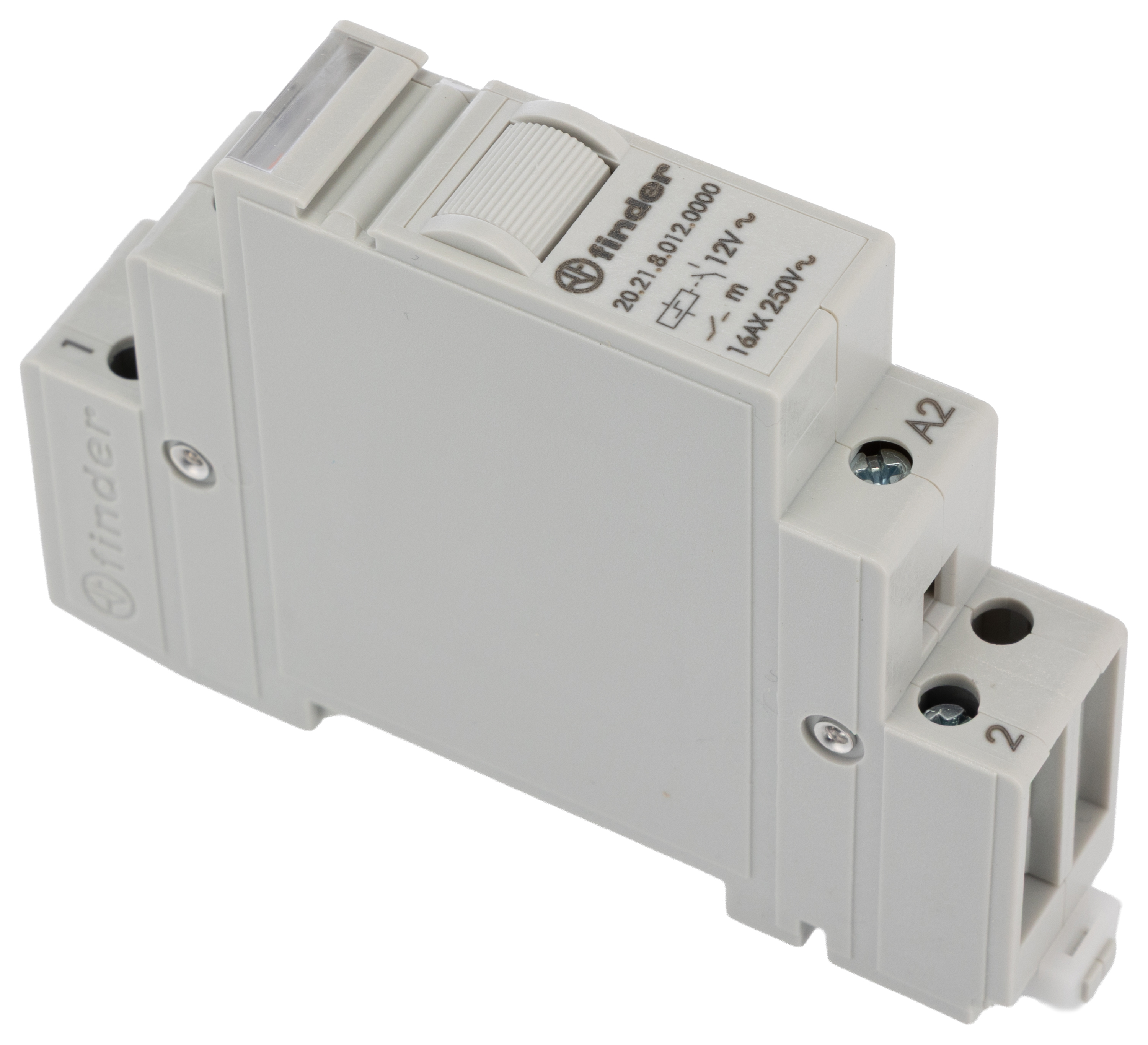 Finder DIN Rail Modular Step Relay, 12V ac Coil, 16A Switching Current, SPST