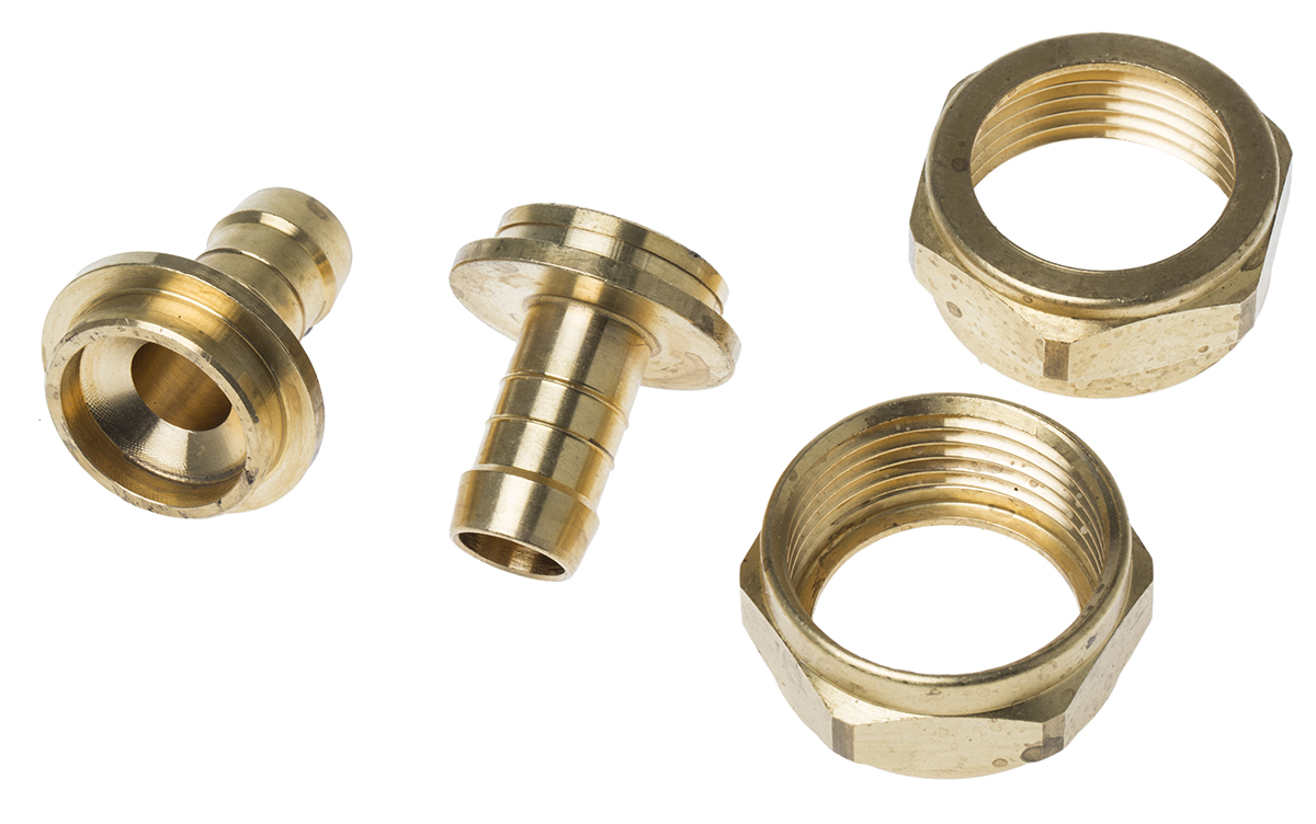 RS PRO Hose Connector Hose Tail Adaptor, BSP 1in 1/2in ID