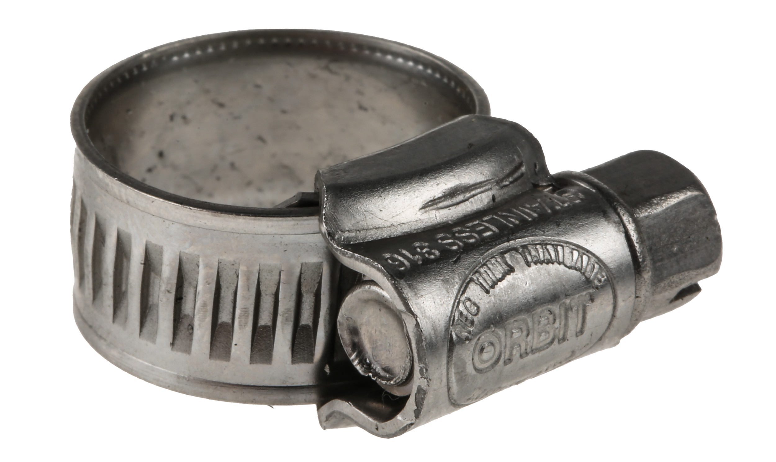 RS PRO Stainless Steel 316 Slotted Hex Hose Clip, 12.3mm Band Width, 11 → 16mm ID