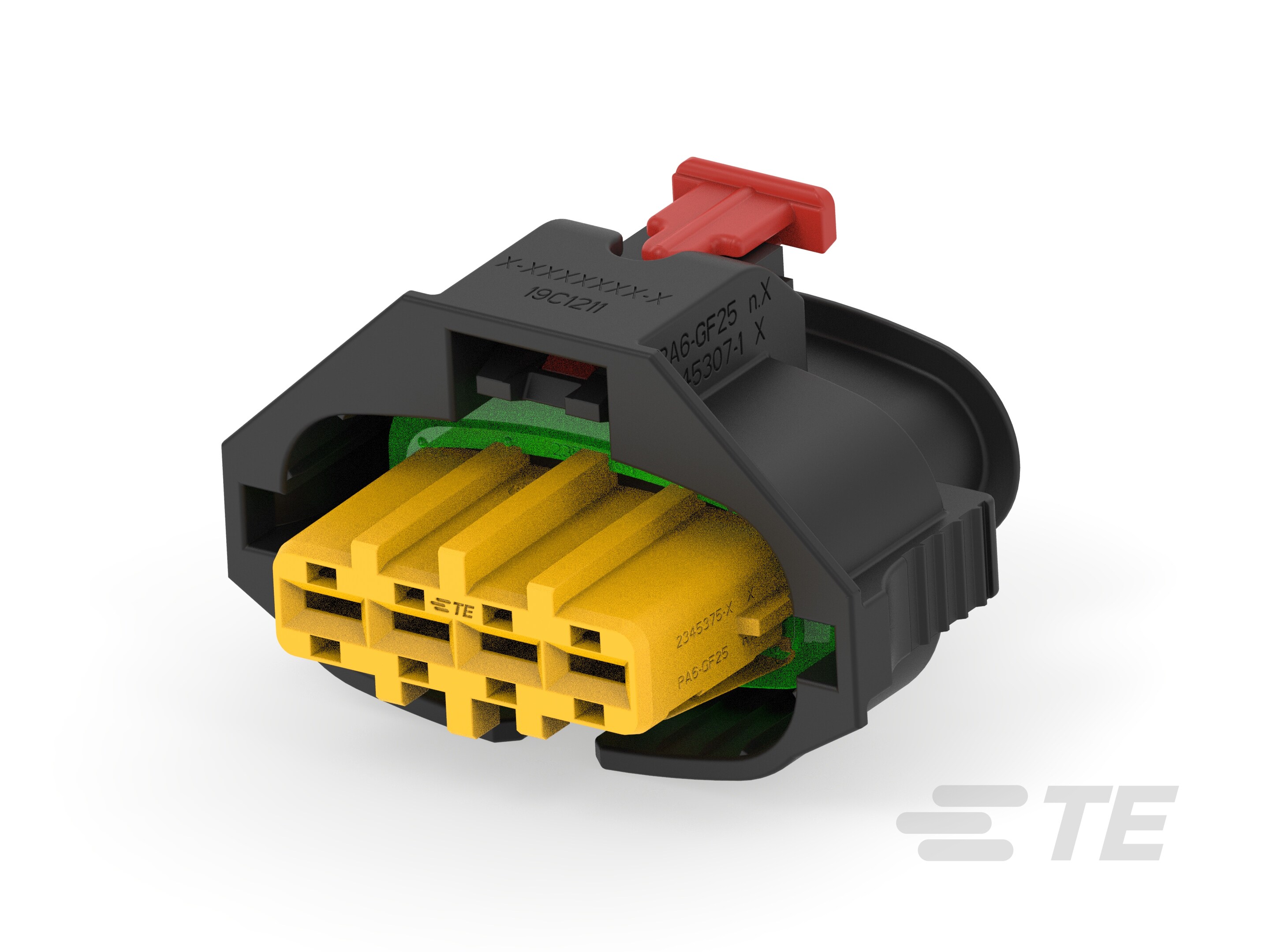 TE Connectivity, AMP MPC 2.8 Automotive Connector Socket Black Cable Mount 4 Way, Cable Termination 2345394-2