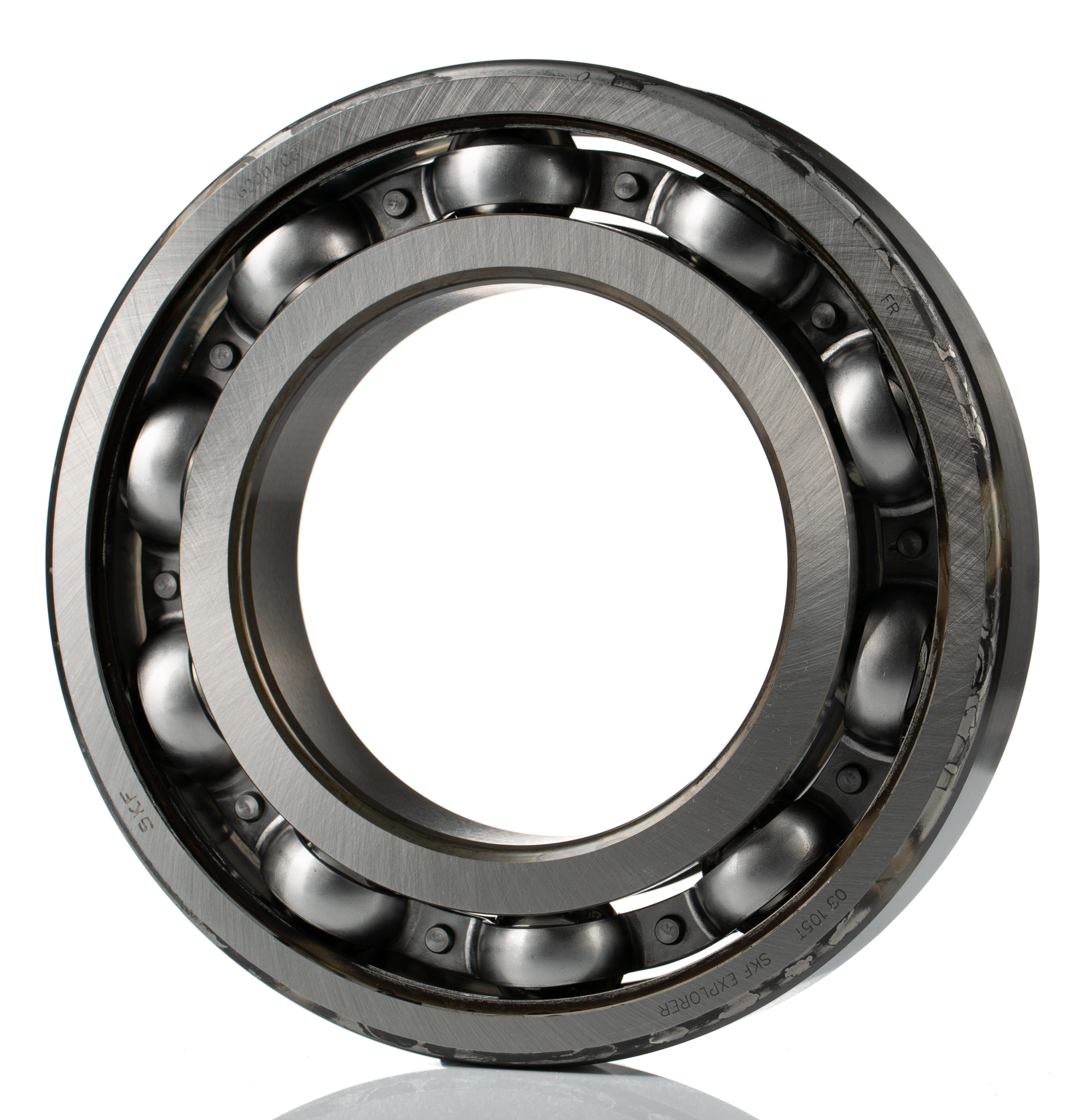 SKF 6220/C3 1 Row Ball Bearing - 100 mm ID, 180 mm OD