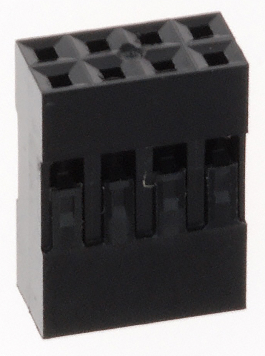Amphenol Communications Solutions, Mini-PV Female Connector Housing, 2.54mm Pitch, 8 Way, 2 Row