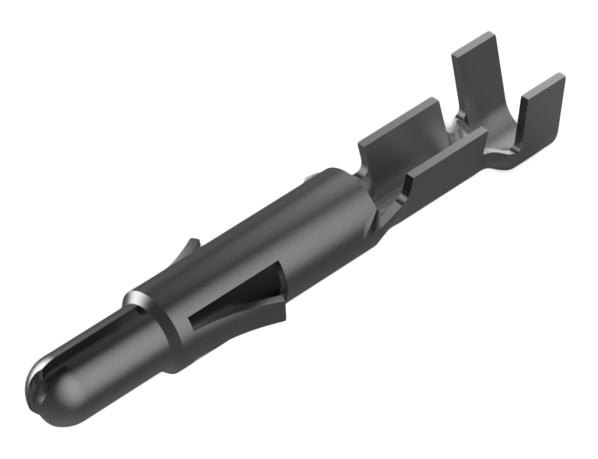 TE Connectivity Universal MATE-N-LOK Series Male Crimp Terminal, 24AWG Min, 18AWG Max