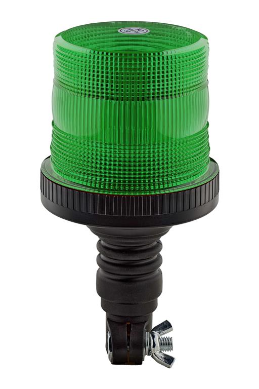RS PRO Green Flashing Beacon, 10 → 110 V, Base Mount, LED Bulb
